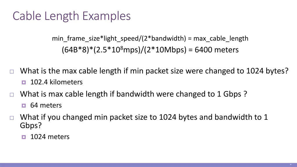 cable length examples