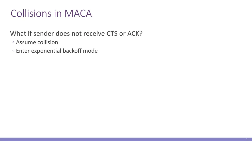 collisions in maca