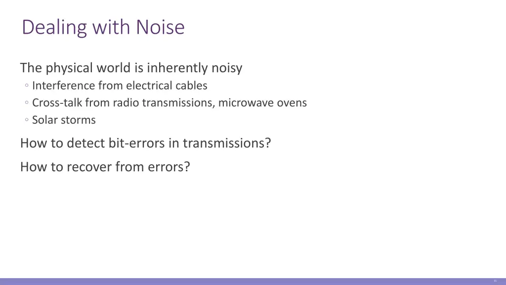 dealing with noise