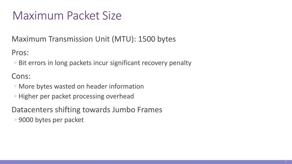 maximum packet size