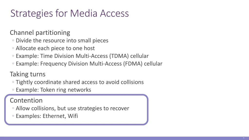 strategies for media access