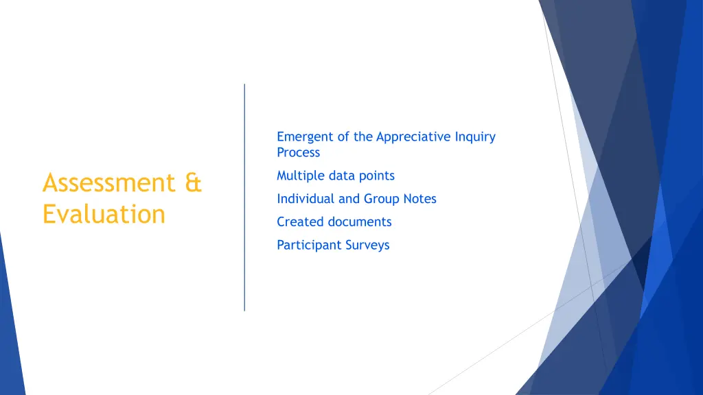 emergent of the appreciative inquiry process