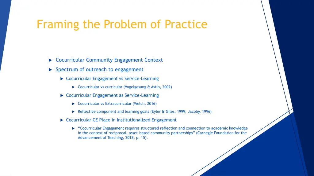 framing the problem of practice 1