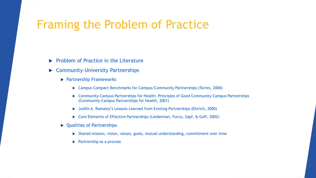framing the problem of practice
