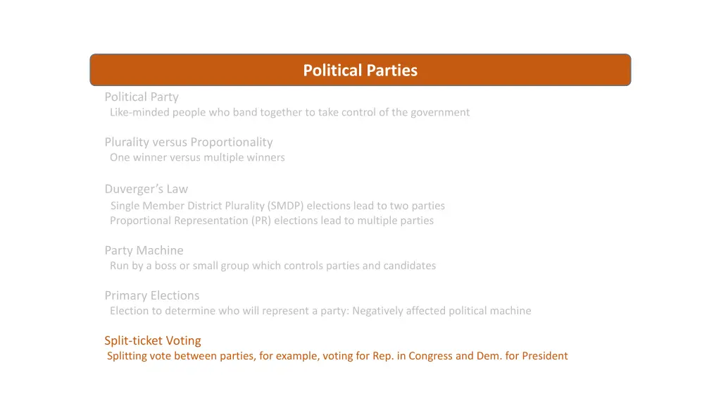 political parties 11