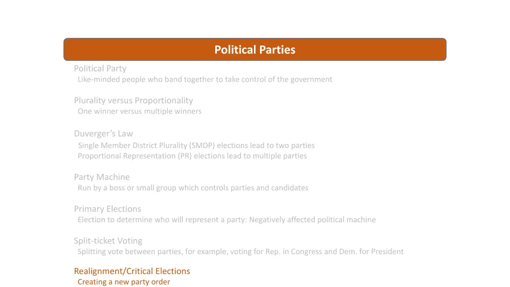 political parties 13