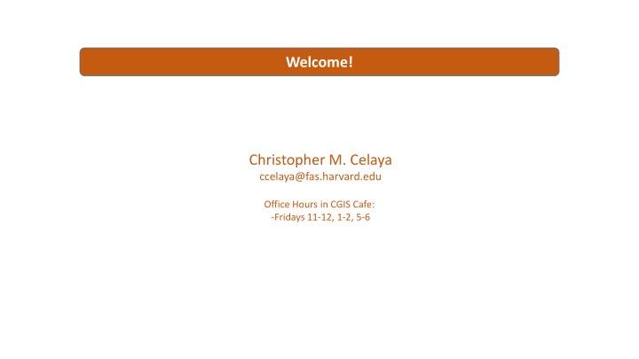 welcome