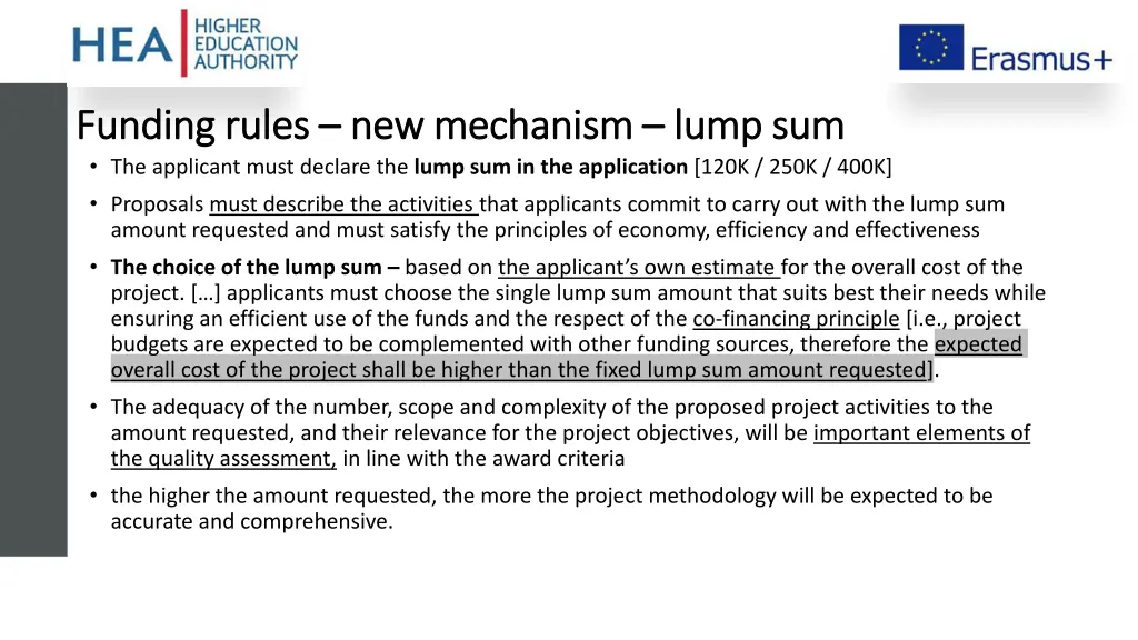 funding rules funding rules new mechanism
