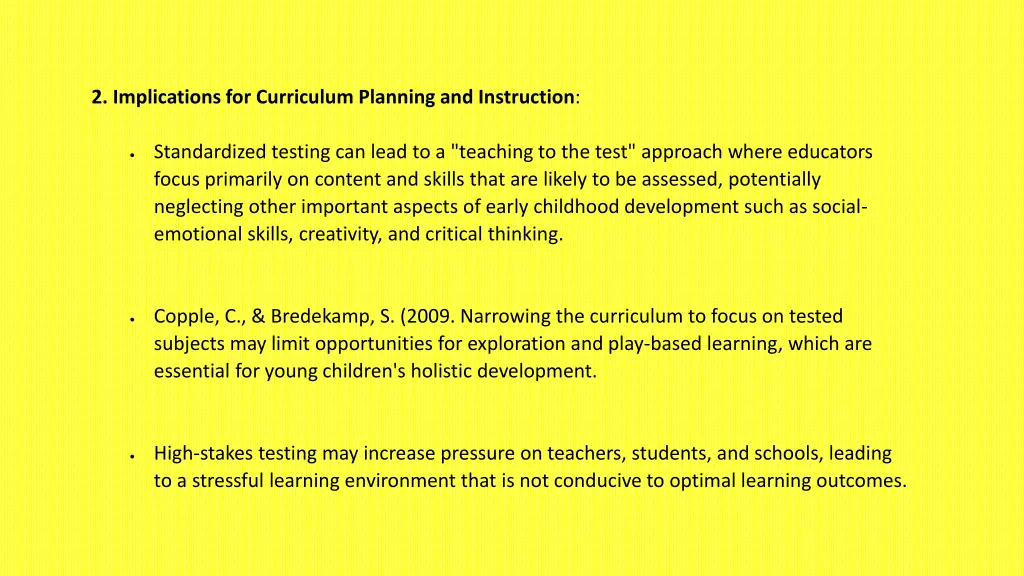 2 implications for curriculum planning
