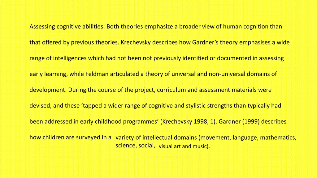 assessing cognitive abilities both theories