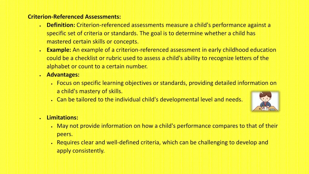 criterion referenced assessments