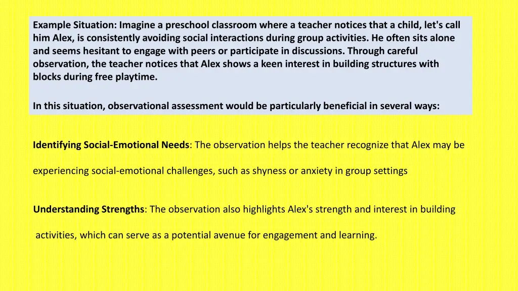 example situation imagine a preschool classroom