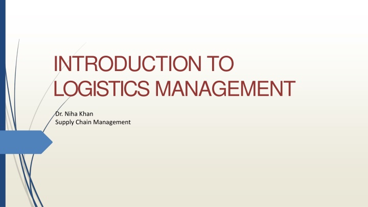 introduction to logistics management