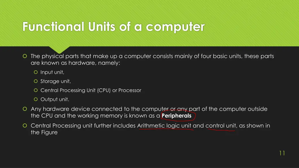 functional units of a computer