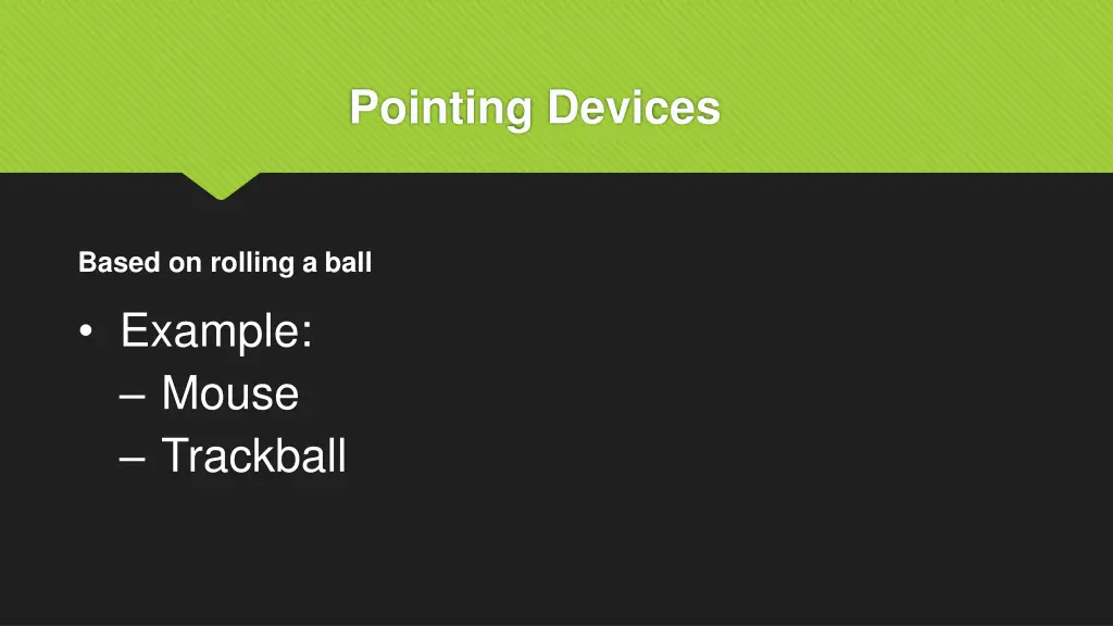 pointing devices 1