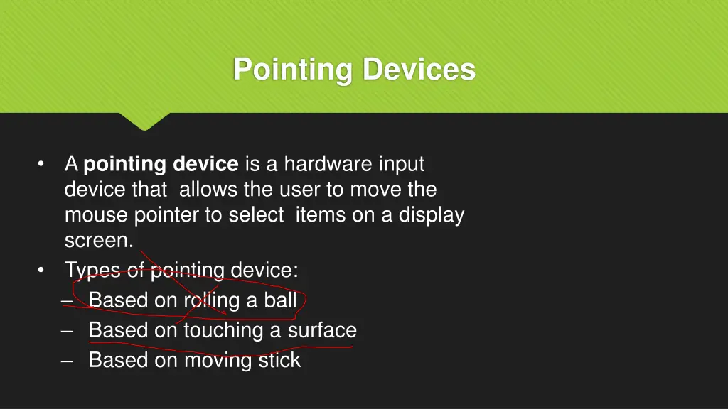 pointing devices