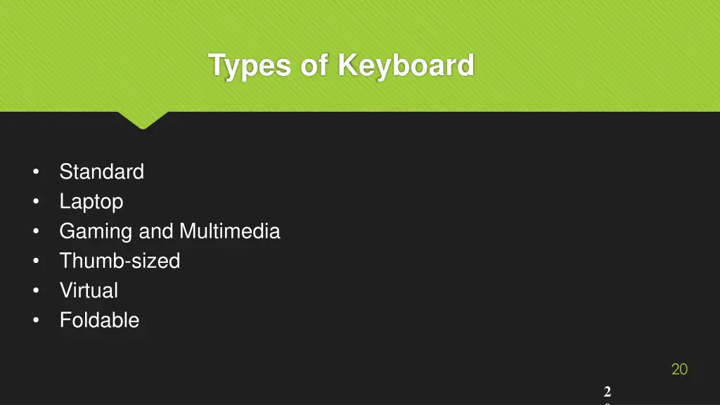 types of keyboard