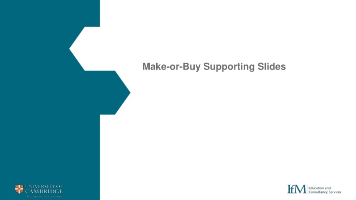 make or buy supporting slides