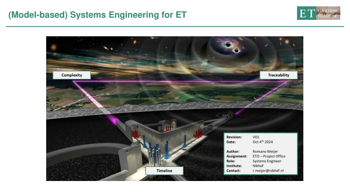 model based systems engineering for et