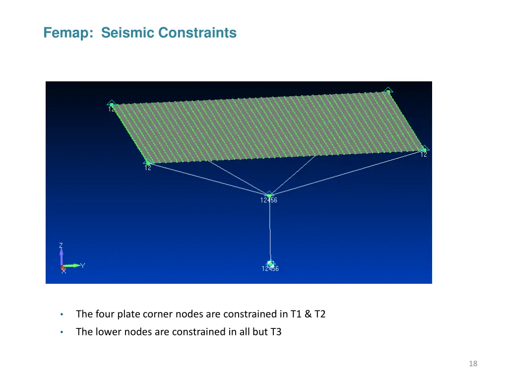 femap seismic constraints