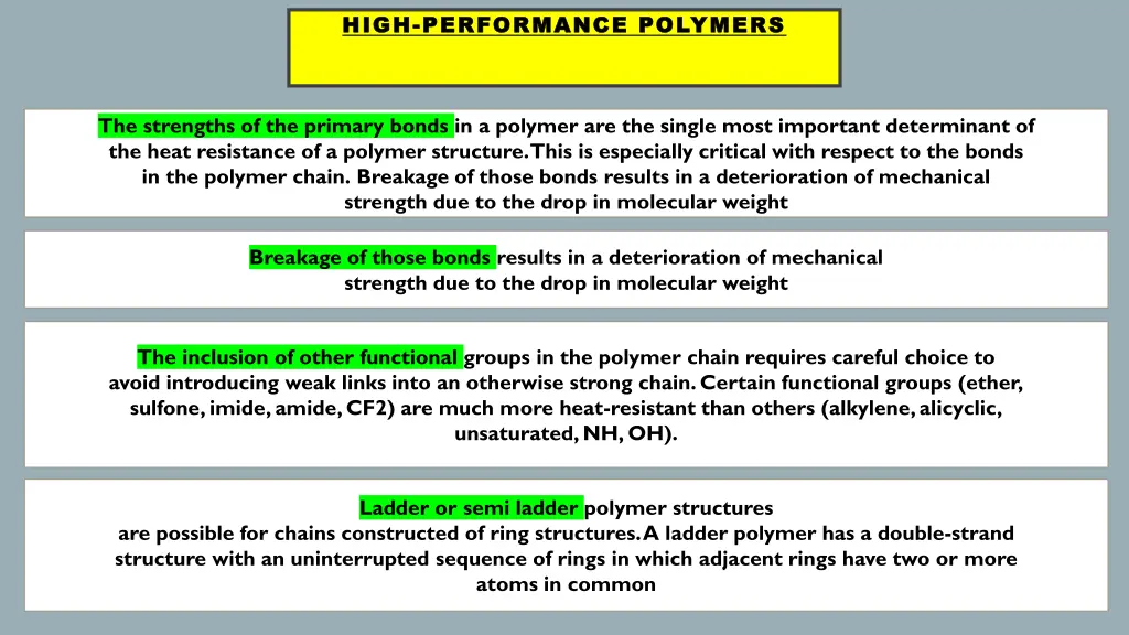 high high performance polymers performance 1