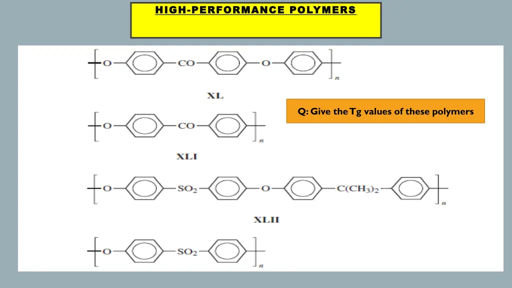 high high performance polymers performance 5