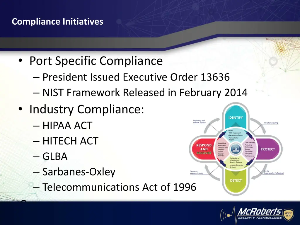 compliance initiatives