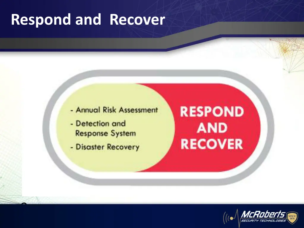 respond and recover