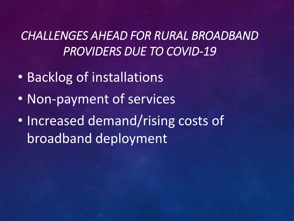 challenges ahead for rural broadband challenges