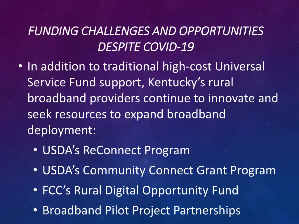 funding challenges and opportunities funding