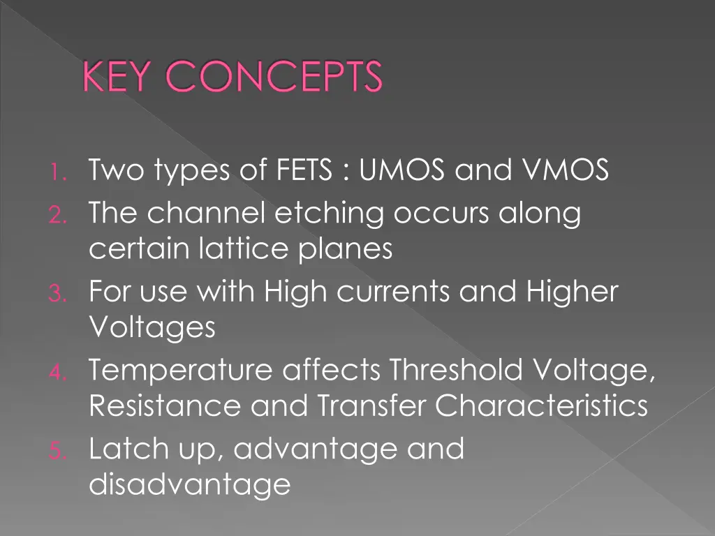 key concepts