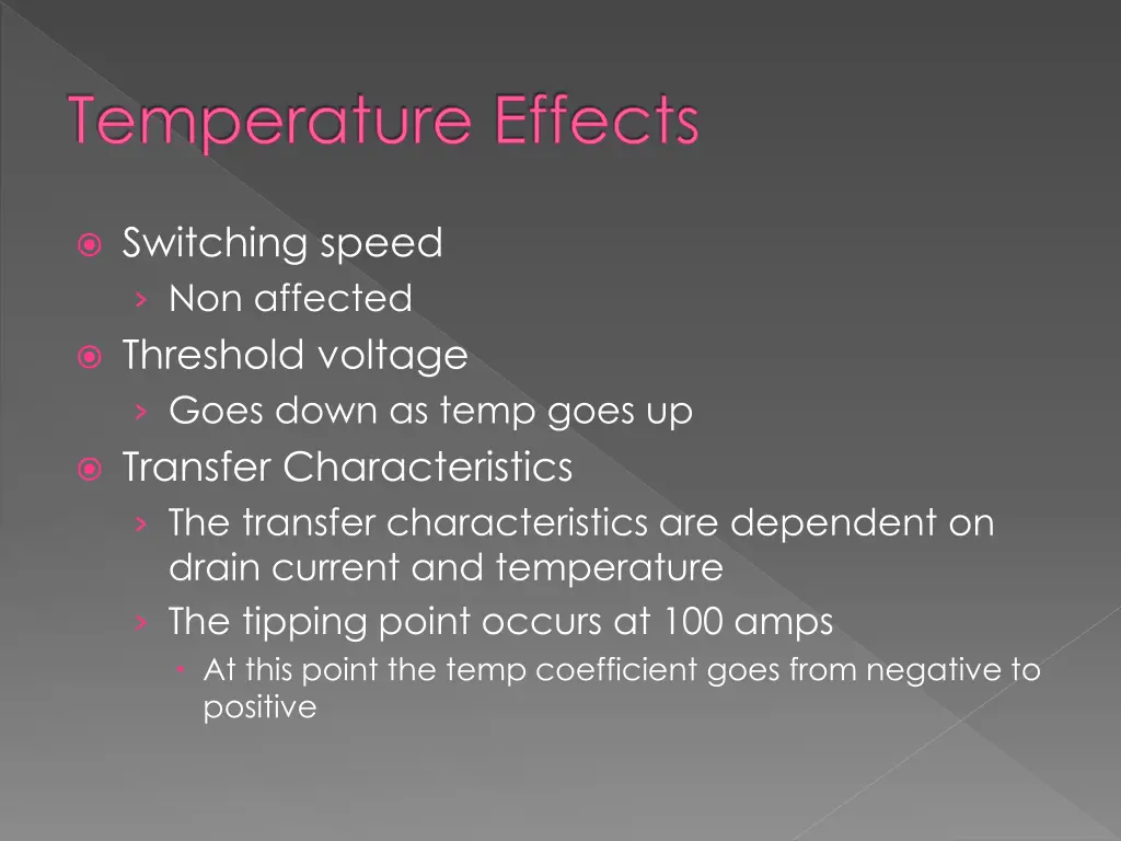 temperature effects