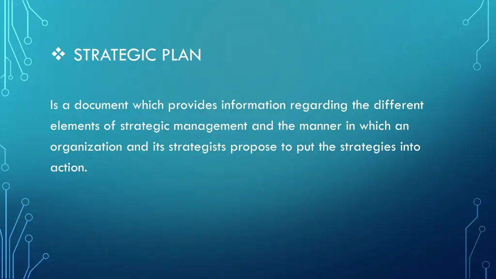 strategic plan