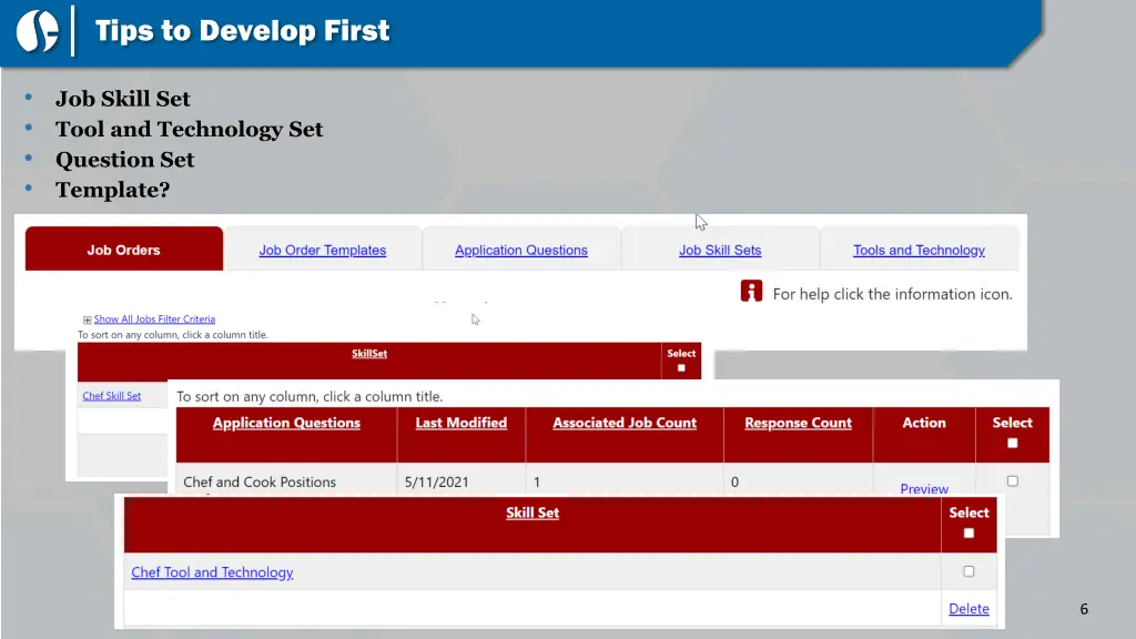 tips to develop first