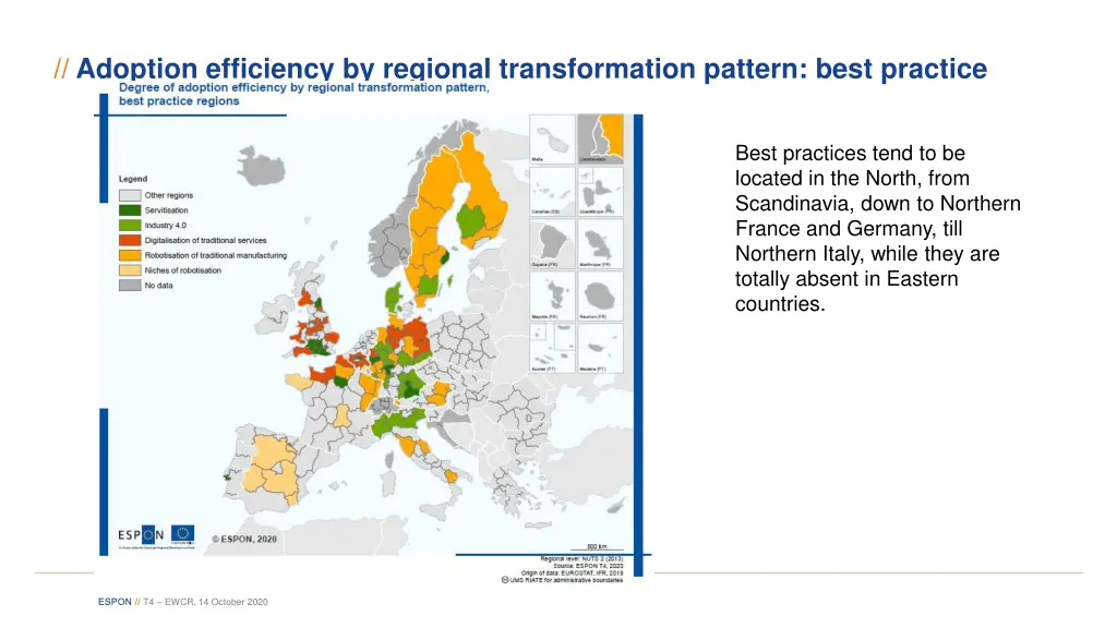 adoption efficiency by regional transformation