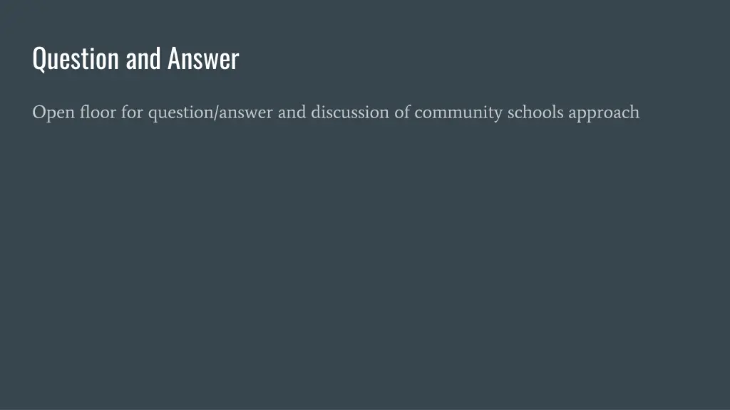 question and answer