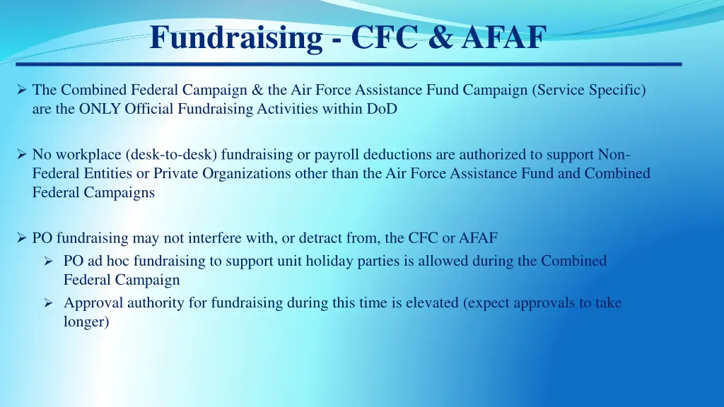 fundraising cfc afaf