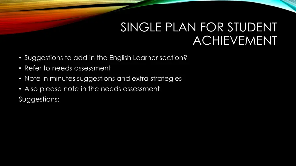 single plan for student achievement 1