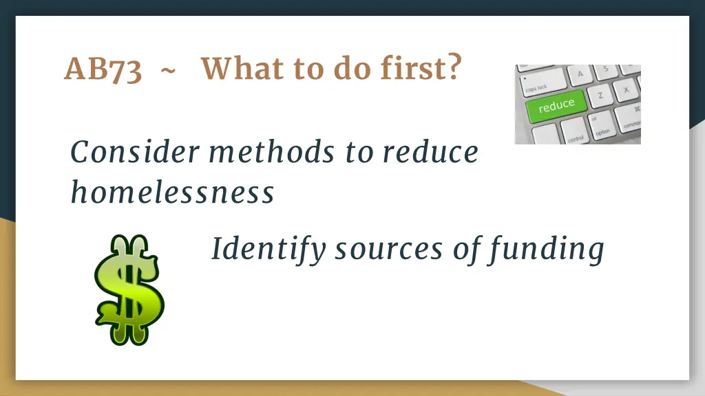 ab73 what to do first