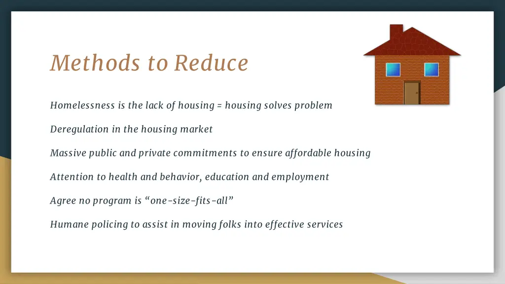 methods to reduce