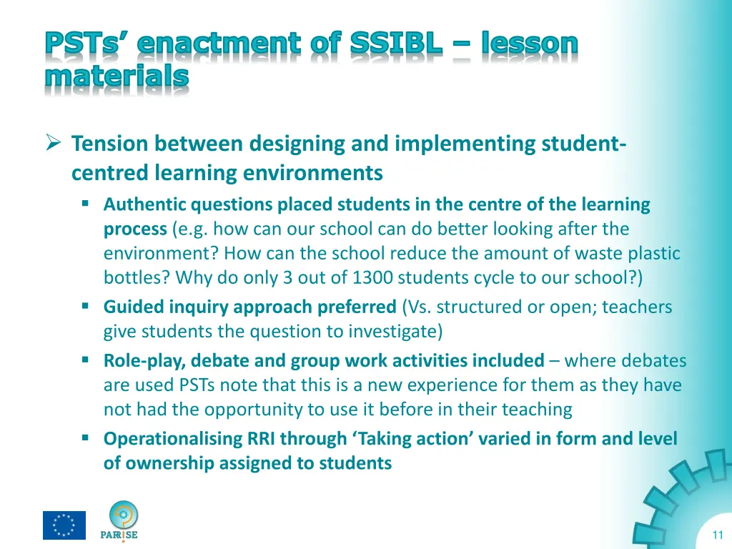 psts enactment of ssibl lesson materials 1