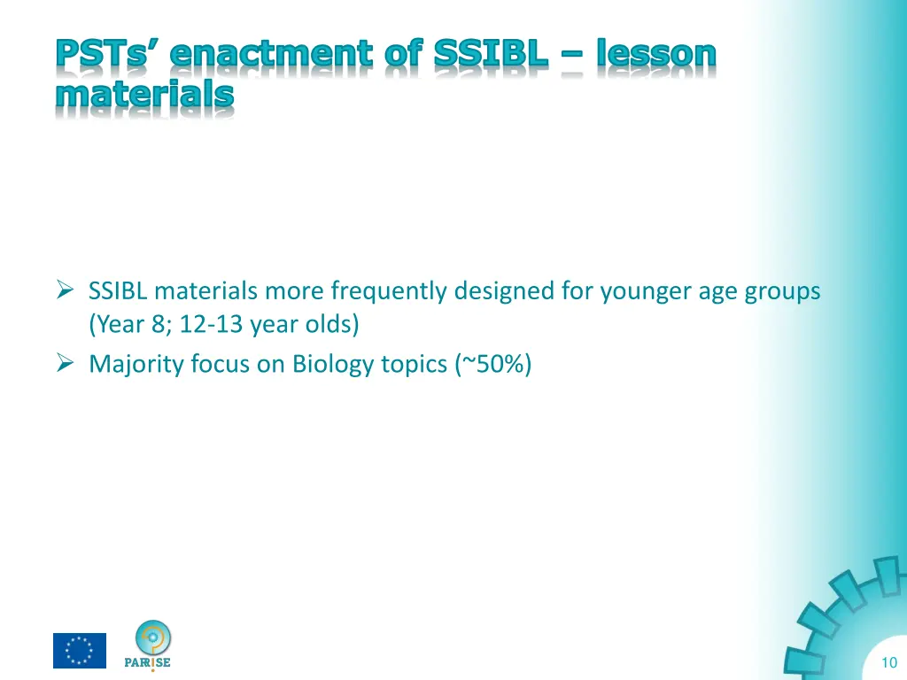 psts enactment of ssibl lesson materials