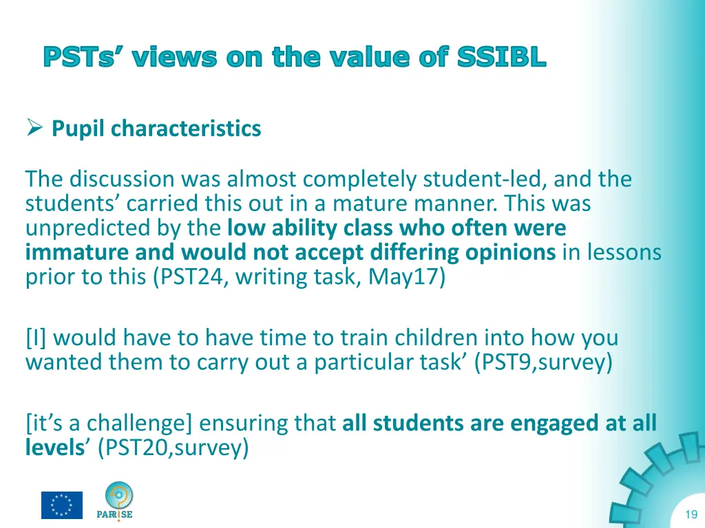 psts views on the value of ssibl 4