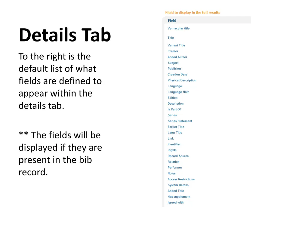 details tab