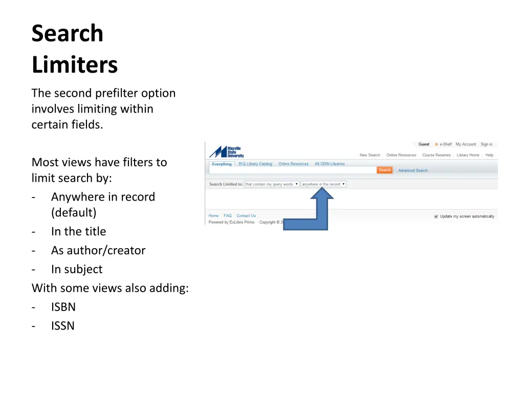 search limiters 1