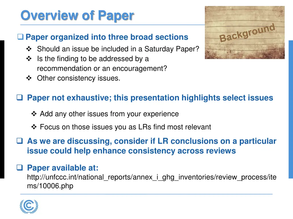 overview of paper