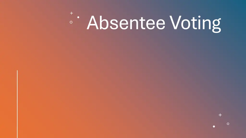 absentee voting