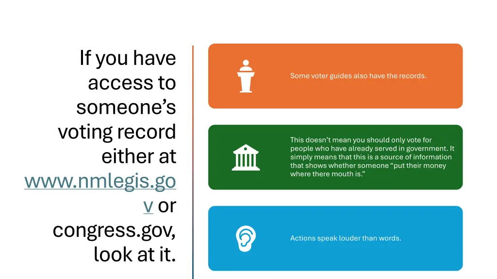 if you have access to someone s voting record