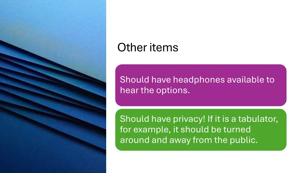 other items