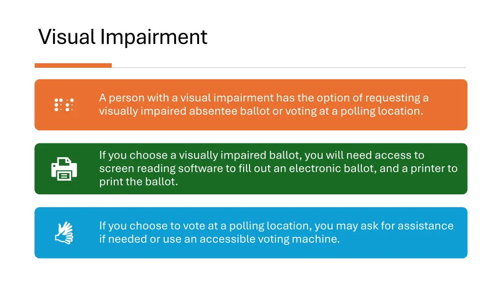visual impairment
